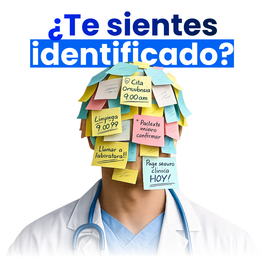 Doctor cubierto de notas: ¿te sientes identificado?