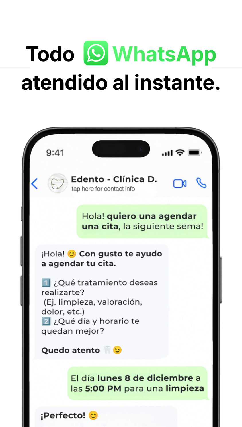 Todo WhatsApp atendido al instante