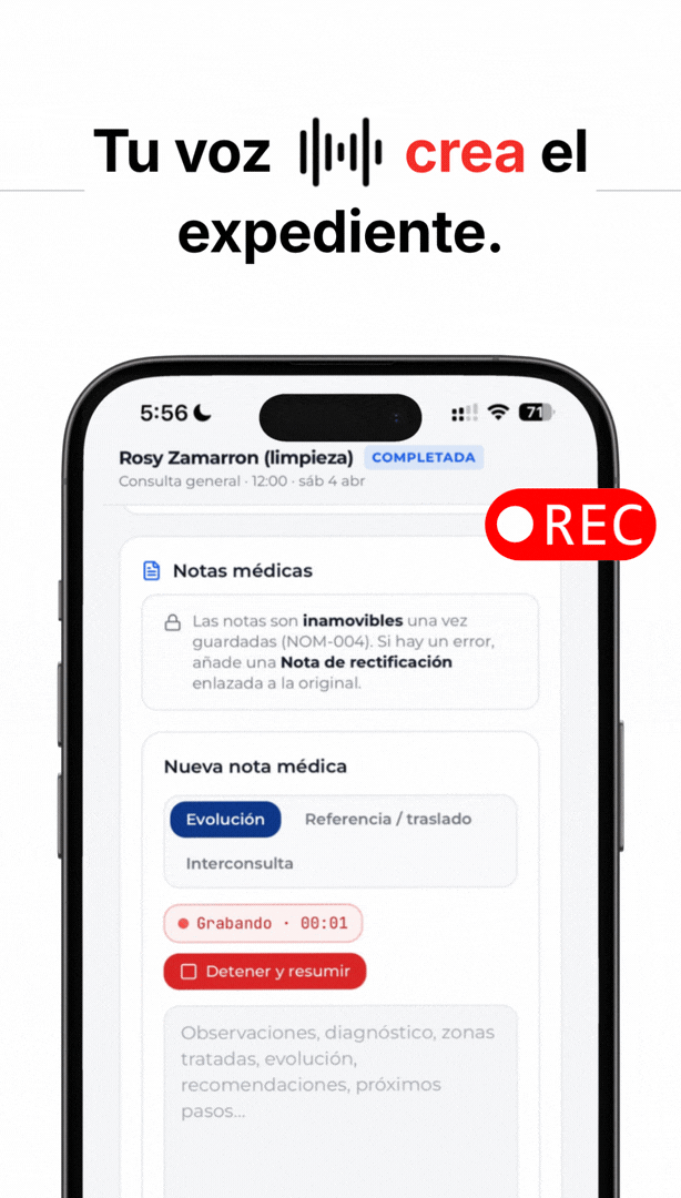 Tu voz crea el expediente