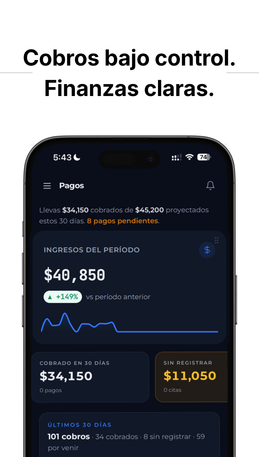 Cobros bajo control, finanzas claras